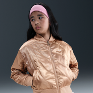 Nike Sportswear-jakke til større børn (piger) - brun - XS