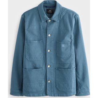 PS Paul Smith PS Paul Smith Blue Pocket Detail Button Through Chore Jacket