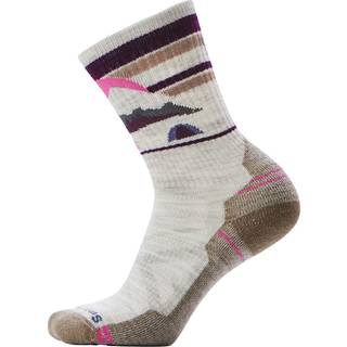 Smartwool Women's Hike Light Cushion New Pattern Crew Socks Vandresokker Damer størrelse M farve grå