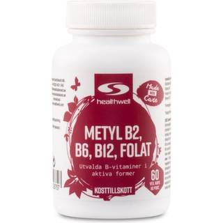Metyl B6, B12, Folat, 60 kapsler