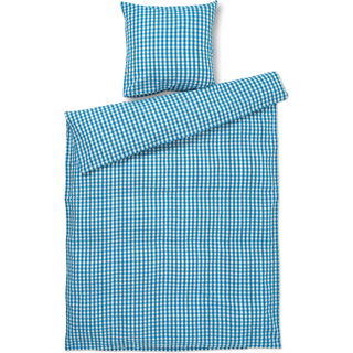 Juna Sengesæt Bæk&Bølge 140x200 cm, Blå/Birk