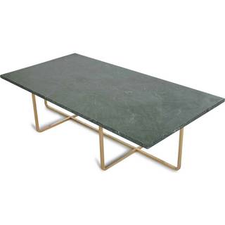 Ox Denmarq Ninety Sofabord 120x60x30cm /messing - Sofabord Marmor Grøn - OX40503-23