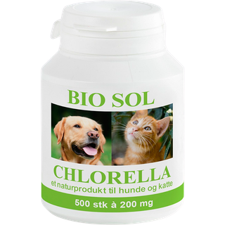 Chlorella Kosttilskud Hund/Kat Ø (500 tabl)