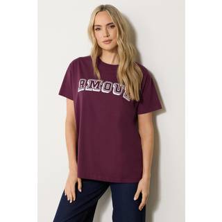 Lts Tall Burgundy Red 'Amour' Slogan Tshirt 10 Lts | Tall Women's T-Shirts