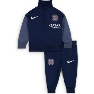 Maskinstrikket Paris Saint-Germain Strike Nike Dri-FIT-fodboldtracksuit til babyer/småbørn - blå - 9-12M