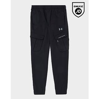 Under Armour Woven Cargo Pants Junior, Sort - 6-7Y