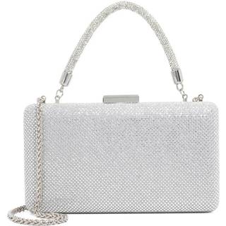 Dune London Dune London Silver Slim Beaut Hard Clutch Bag
