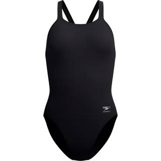 Women's Solid Leaderback Swimsuit Black
