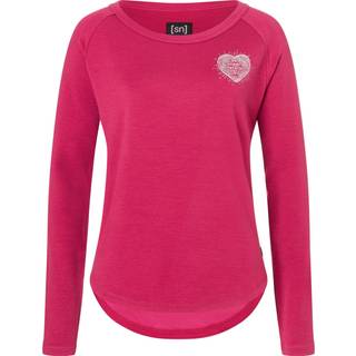 super.natural Women's Little Heartwood Crew Merino sweatere Damer størrelse M farve pink