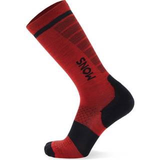 Mons Royale Pro Lite Merino Snow Sock Skisokker størrelse S - EU: 35-38 farve rød