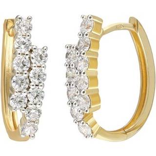 trendor 28495 Damen-Ohrringe Creolen 925 Silber Vergoldet