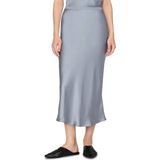 Bar Silk Skirt - Pastel Blue