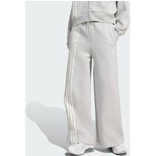 Skævt placerede 3-Stripes bukser med vidde - Grey Two Mel