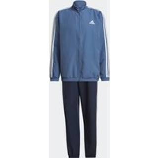 AEROREADY Essentials Regular-Fit 3-Stripes joggingdragt - Crew Blue / White - 10 (XL)