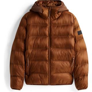 Tonal Logo Hooded Puffer Jacket