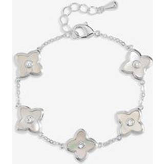 Jon Richard Jon Richard Silver Plated and Mother of Pearl Clover Bracelet