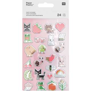 Paper Poetry Puffy Sticker Pixel