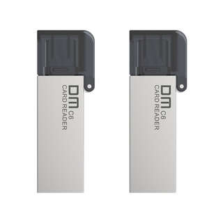 CR006 Zinklegeringskortlæser Type C SD/TF USB Flash Disk-kortlæser