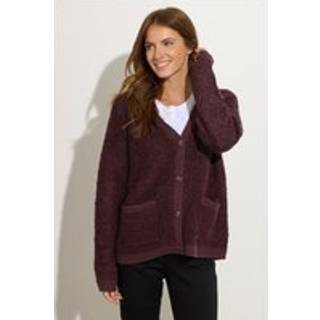 M & Co M & Co Red Boucle Cardigan