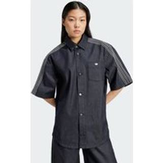 Denim Short Sleeve Shirt - Indigo Denim - 2XS