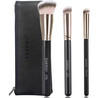 ENERGY Makeup Brushes Set Professionel Kabuki Foundation Concealer Brste under jnene Nsekonturbrste til flydende cremepulverblanding polering