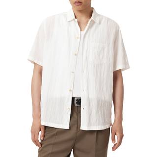 All Saints AllSaints White Walton Short Sleeve Shirt - XS-S