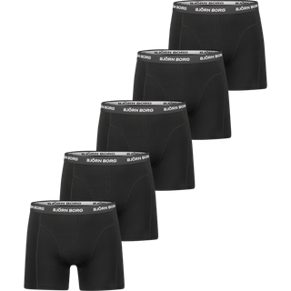 Björn Borg Cotton Stretch Boxers 5-pack Sort, L