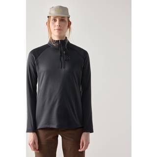 Haglöfs Women's Korp Mid Halfzip Fleecesweatere Damer størrelse XS farve sort