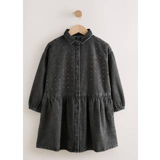 Next Denim Diamante skjortekjole (3-16år) - 110116cm