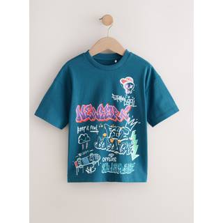 Next Relaxed Fit Kortærmet Graphic Tryk T-shirt (3-16år)