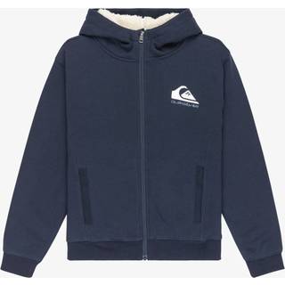 Quiksilver Quiksilver Blue Boys Fleece Sherpa Logo Zip-Up Logo Hoodie