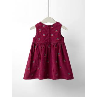 Jojo Maman Bébé JoJo Maman Bébé Broderet Fløjl Spencerkjole - 98-104cm (3-4 år)