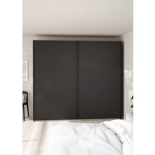 Como Garderobeskab 2 skydelåger 245 x 220 cm - Sort