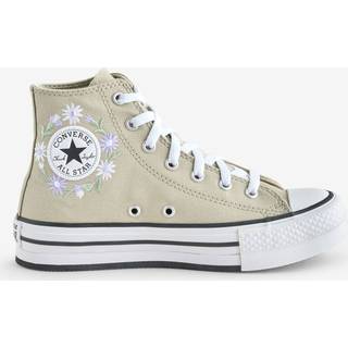Converse Converse Brown Youth Chuck Taylor Floral Print Embroidered EVA Lift Trainers