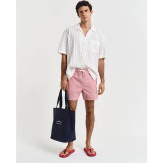 Seersucker Badeshorts, Ruby Red, L