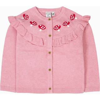 Frugi Frugi Pink Romi Ruffle Cardigan