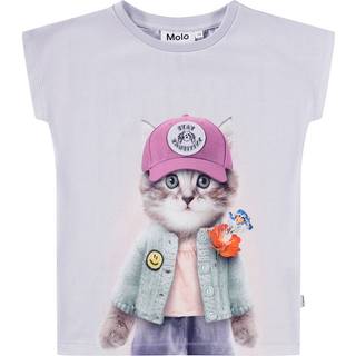 Molo GOTS Ragnhilde T-shirt Kitty Miauu 110 cm    110 cm  Unisex