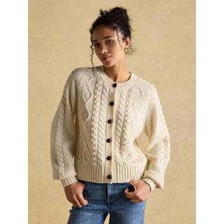 Joules Joules Rafferty Cream Cable Knit Cardigan