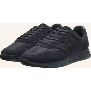 Polstrede sneakers i nylon med ruskindsdetaljer