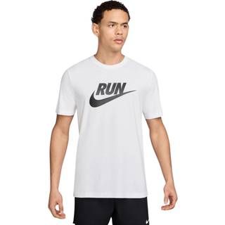 Nike Dri-FIT Run Division AOP SS Tee Str. L Hvid Herre