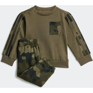 adidas adidas Green Essentials Camo Fleece Infant Kids Sweatshirt & Joggers Set