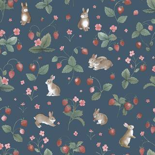 Albany Wallpaper Bunnies and Berries 14142