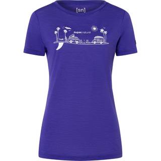 super.natural Women's All On Board Tee Merino-shirt Damer størrelse S farve lilla