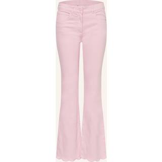 Stella McCartney Kids Scalloped flared jeans - pink - Y 6