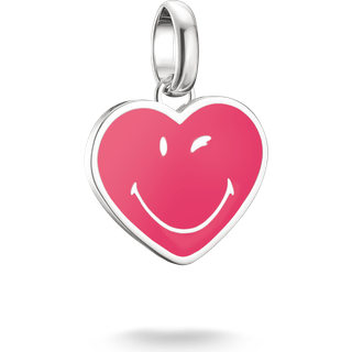 Thomas Sabo Charm - SMILEYWORLD® Heart - CC1294-664-9 - pink