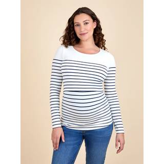 Jojo Maman Bébé JoJo Maman Bébé stribet langærmet graviditets- og ammetop