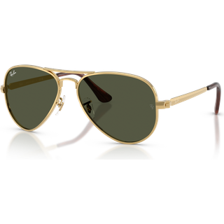 Ray - Ban Unisex RB3925 AVIATOR MAX 001/31 Solbriller Metal Guld Grøn Pilot Normal