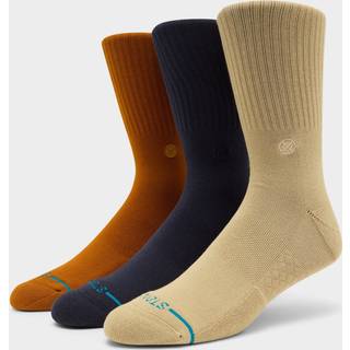 Stance Icon 3 Pack Strømper - M - sand