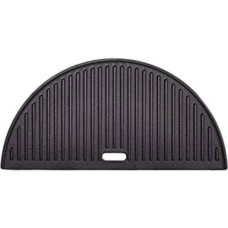 Kamado Joe Half-Moon støbejern reversibel fladtopbagde med glat og ribbet overflade til klassisk Joe Charcoal Grill og rygere i sort model KJ-Hci