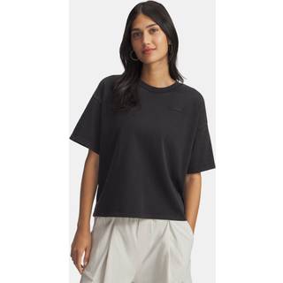 Under Armour Boxy Wash Heavyweight Women's Short Sleeve Black / Black XS